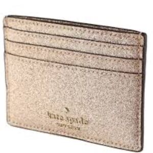 Kate Spade Metallic Gold Card Holder